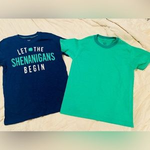 Carters like new st. Patrick’s tee. Boys size 8 carters